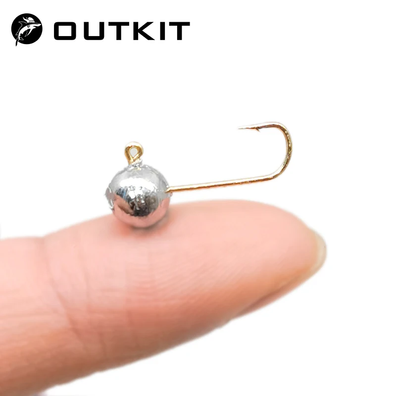 Fishing Hook Barbless - OUTKIT 10pcs 미니 지그 헤드 후크
