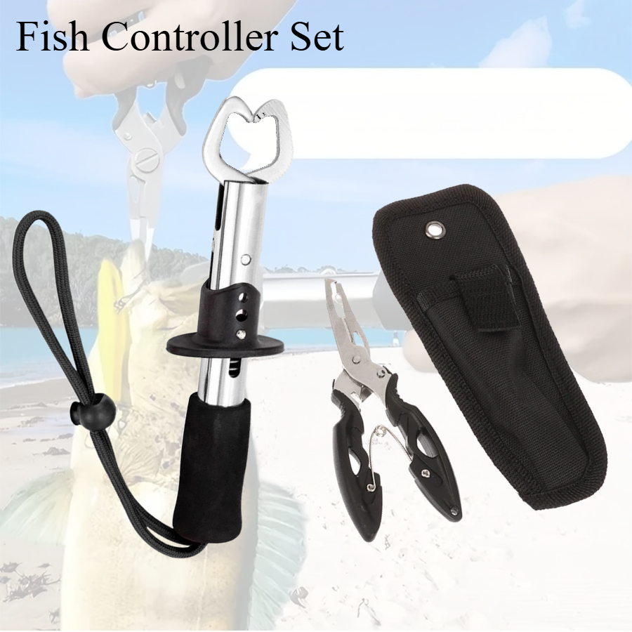 Fishing Hook Remover - 2pcs 물고기 컨트롤러 세트 포함 1pc