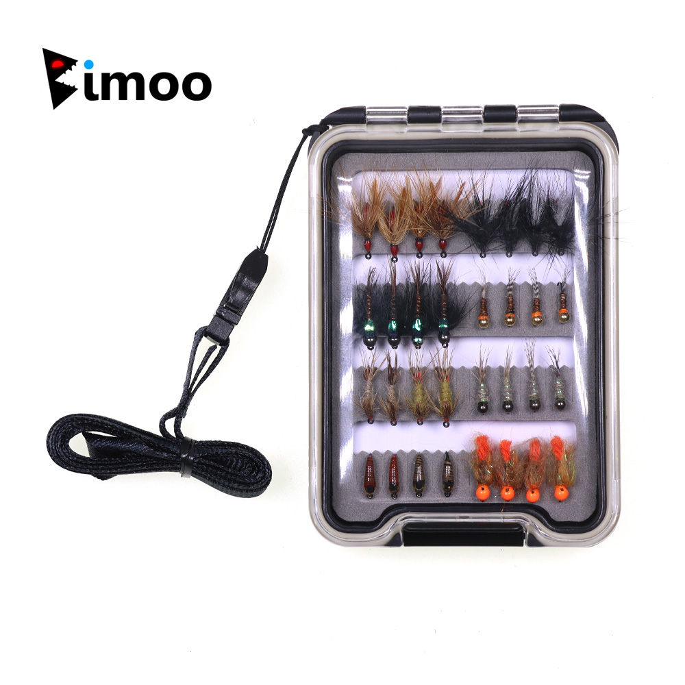 Fishing Hook Barbless - 32개 님프 플라이 키트 송어 낚시