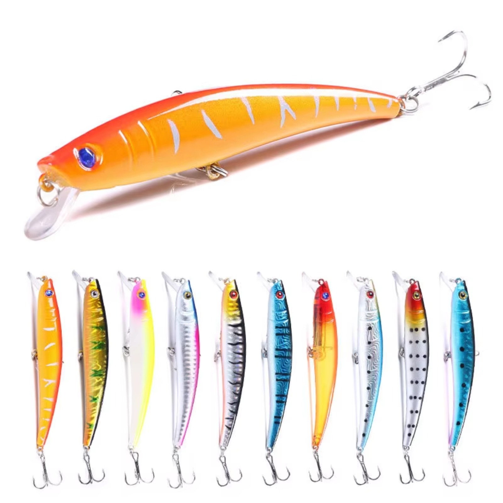 Fishing Hook Treble - 미노우 낚시 루어 110mm 13g 하드베이트