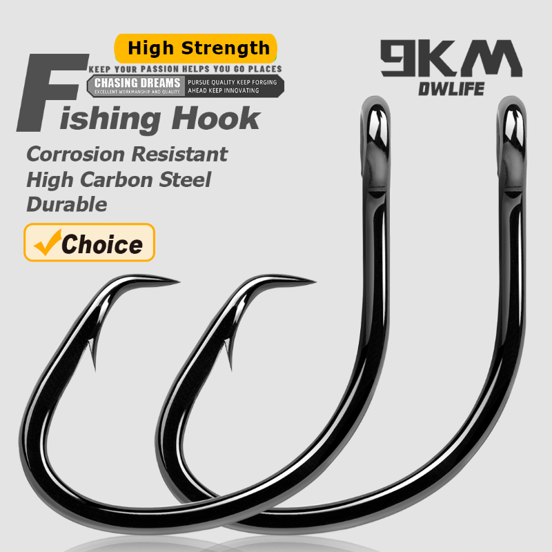 Fishing Hook Barbless - 9KM 서클 후크 25~50Pcs 바닷물 낚시