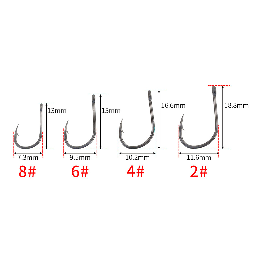 Fishing Hook - ABST 50개입 바늘모양 코팅 잉어 낚시