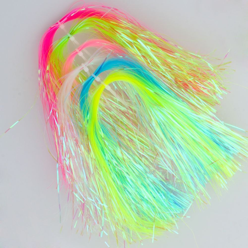 Fishing Hook Jig - 물결 모양 글리스 가닥, 1mm 너비,