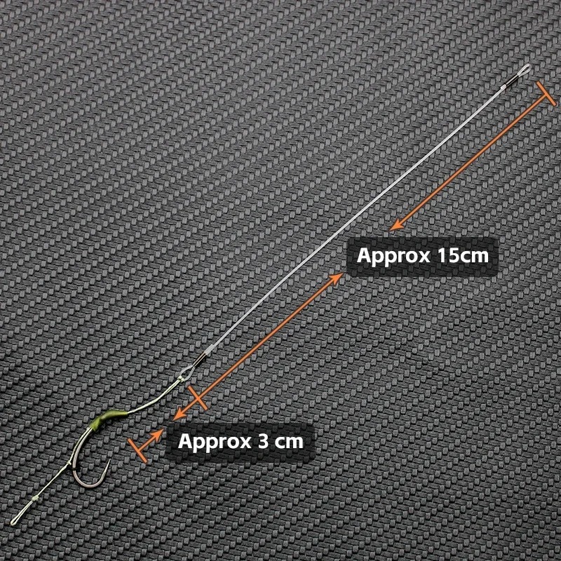 Fishing Hook Size - 3개입 잉어 낚시 루프 리그 커브