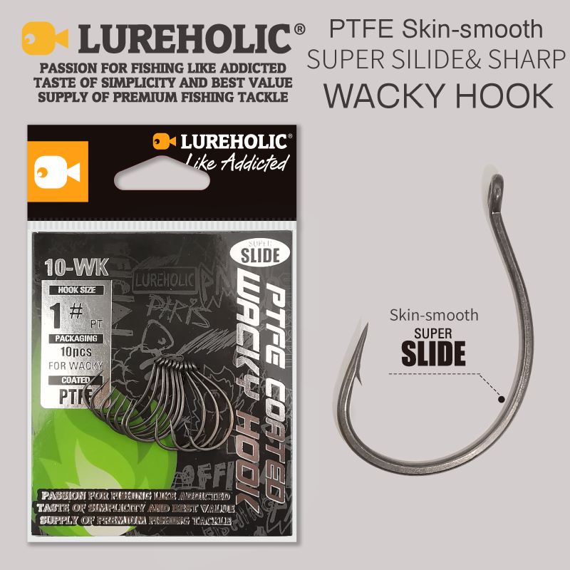 Fishing Hook Offset - LUREHOLIC PTFE 슈퍼 슬라이드 드롭 샷용