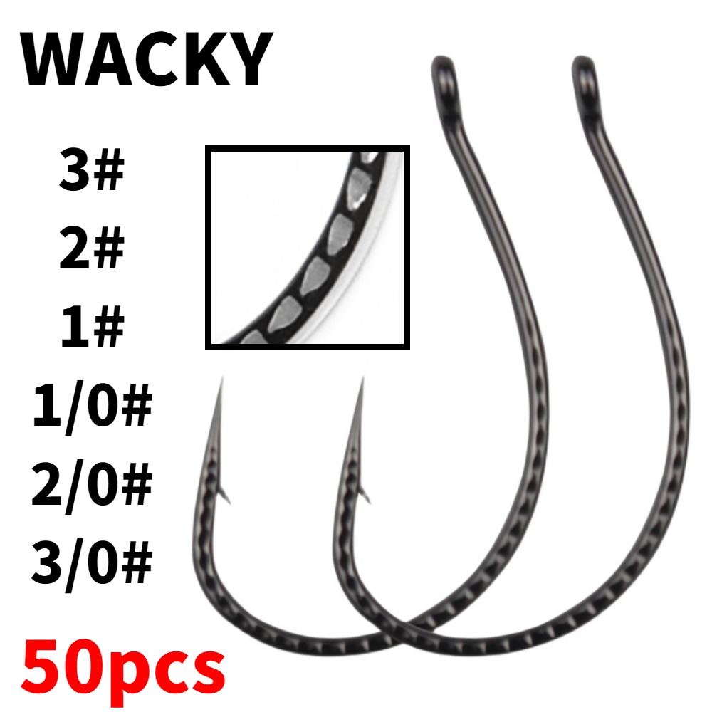 Fishing Hook Assortment - 50pcs 엉뚱한 후크 높은 탄소 강철
