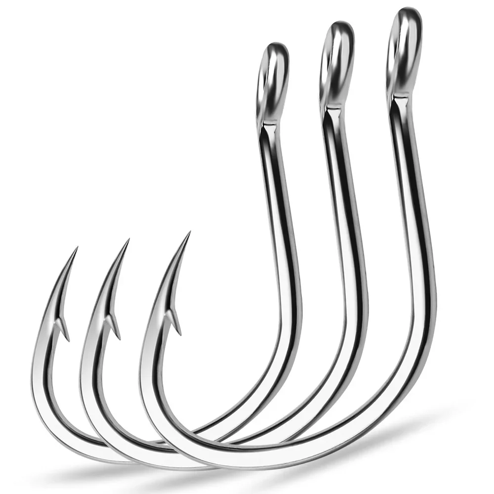 Fishing Hook Circle - 링 아이 Fishhooks 낚시 후크 실버