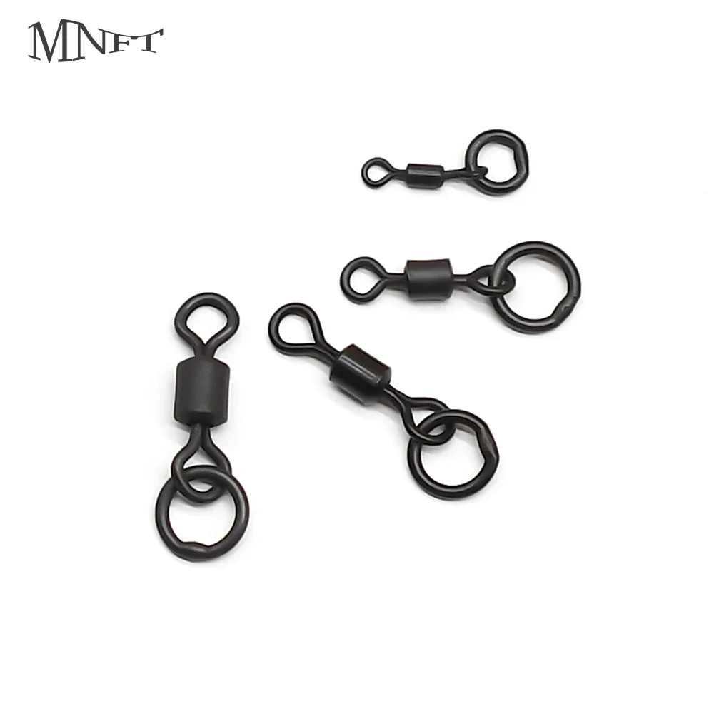 Fishing Hook Size - MNFT 50PCS 마이크로 Flexi 후크 회전