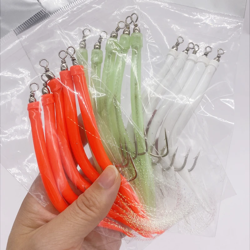 1/5개입 코드피쉬 낚시 장어 튜브 지그 미끼 샹크 오 - Fishing Hook Offset 리뷰 및 가격