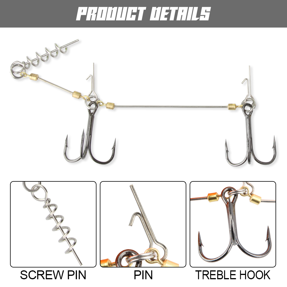 스핀폴러 파이크 스팅어 리그 훅 시스템 (3D 스윔베이 - Fishing Hook Size 리뷰 및 가격