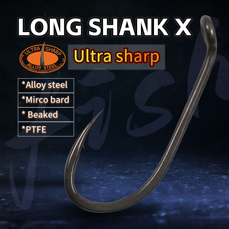 잉어 낚시 후크 긴 생크 마이크로 가시 크기, PTFE - Fishing Hook Barbless 리뷰 및 가격