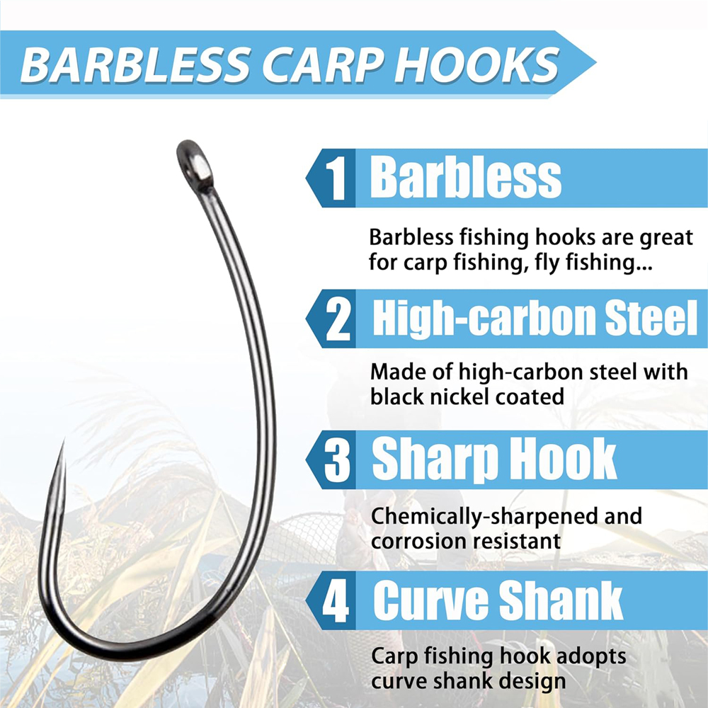 바블리스 낚시 후크 키트, 곡선 생크 플라이 타이 후크 - Fishing Hook Circle 리뷰 및 가격