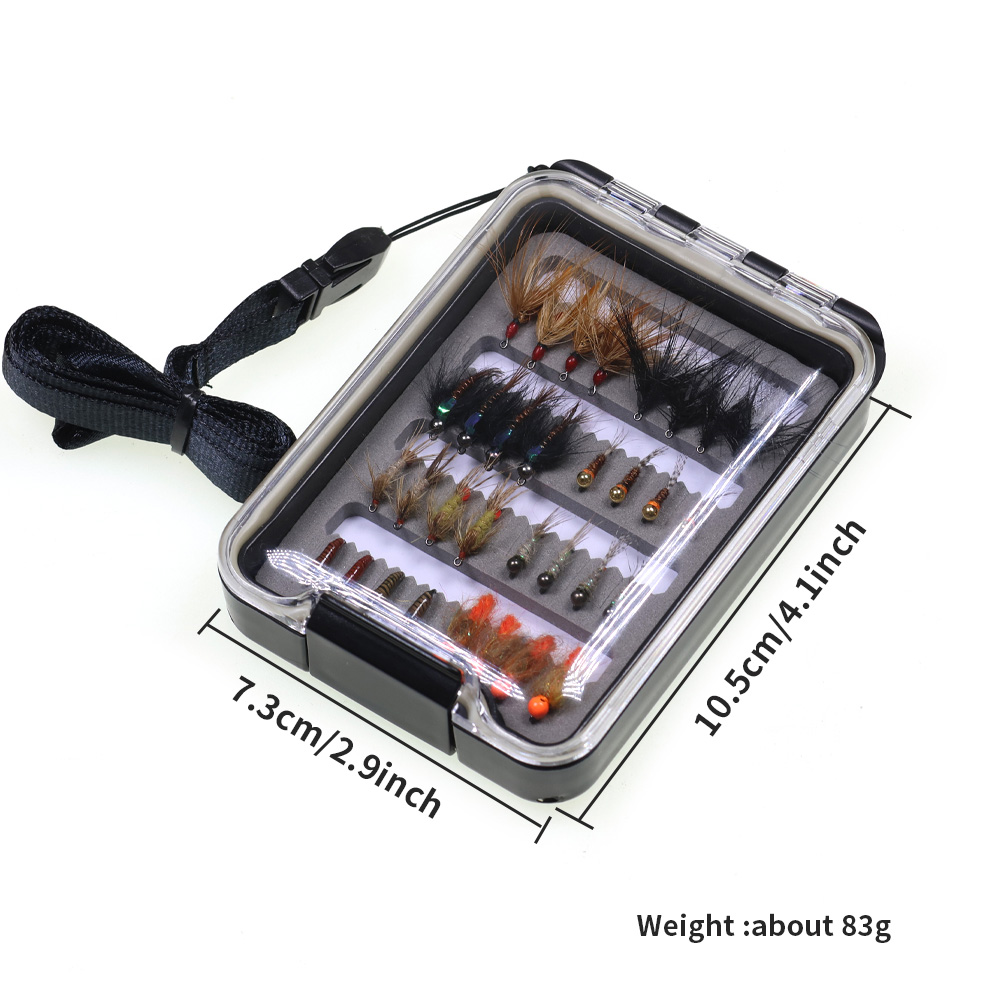 32개 님프 플라이 키트 송어 낚시 플라이 루어 미끼  - Fishing Hook Barbless 리뷰 및 가격