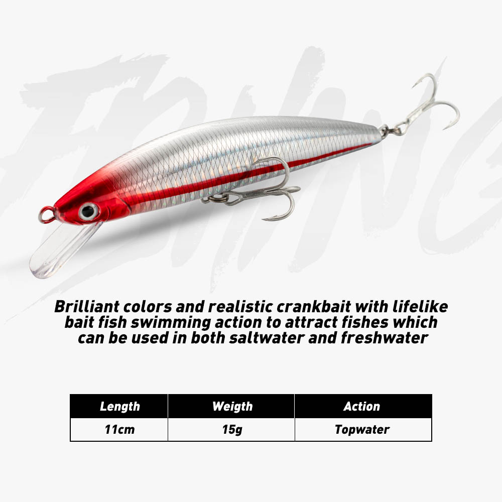 낚시 미끼 싱킹 미노우 13cm 15cm 40g 60g - Fishing Hook Treble 리뷰 및 가격