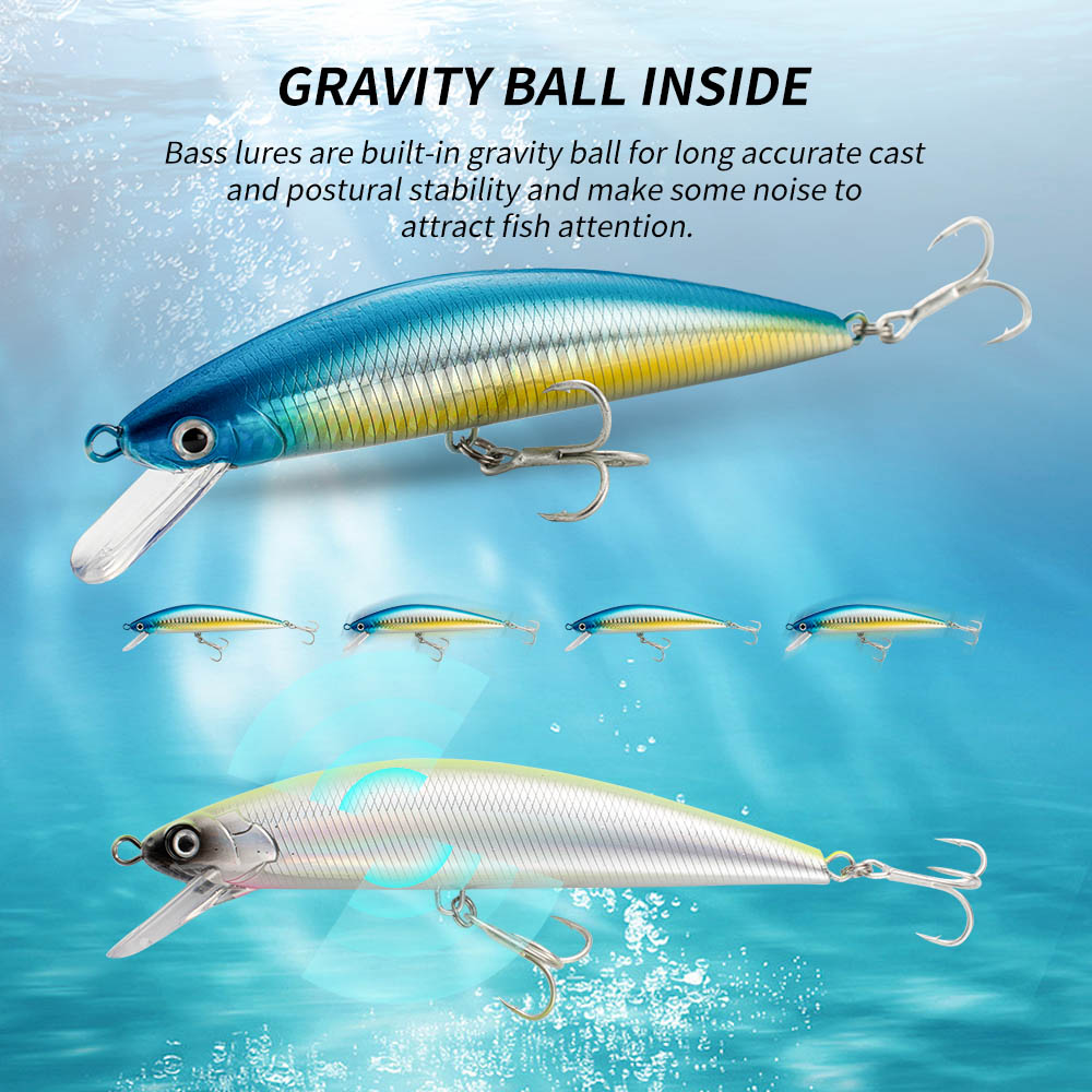 낚시 미끼 싱킹 미노우 13cm 15cm 40g 60g - Fishing Hook Treble 리뷰 및 가격