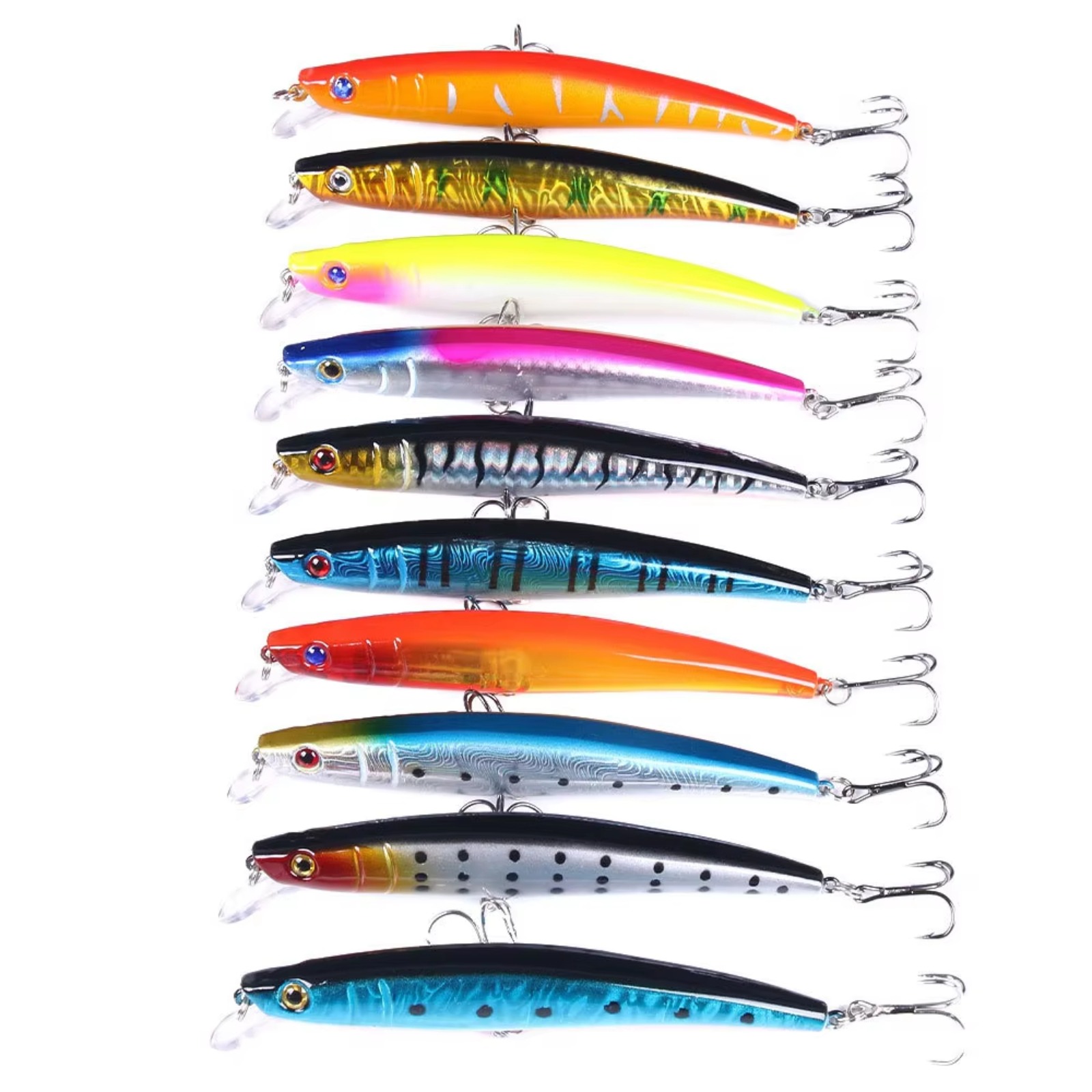 미노우 낚시 루어 110mm 13g 하드베이트 워블러  - Fishing Hook Treble 리뷰 및 가격