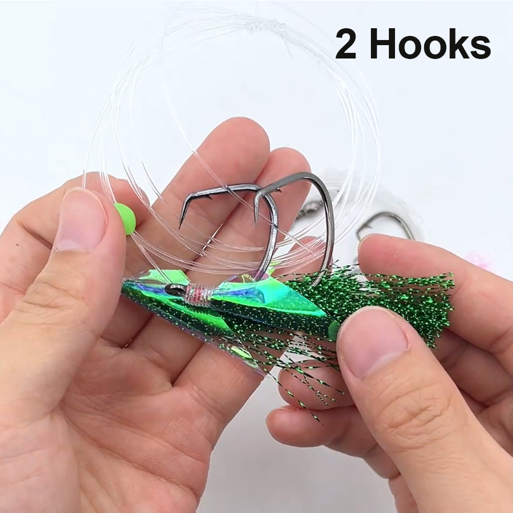 비무 10팩 해수 낚시 사비키 채비 2/3 헤드 빅 플 - Fishing Hook Size 리뷰 및 가격