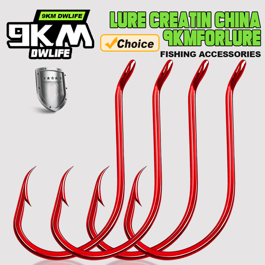 9KM 100Pcs 문어 후크 레드 엑스트라 스트롱 다 - Fishing Hook Circle 리뷰 및 가격