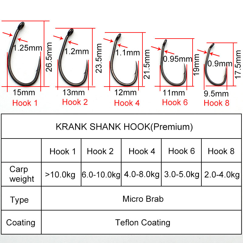 20 개/몫 잉어 낚시 PTFE 코팅 가시 후크 일본  - Fishing Hook Assortment 리뷰 및 가격