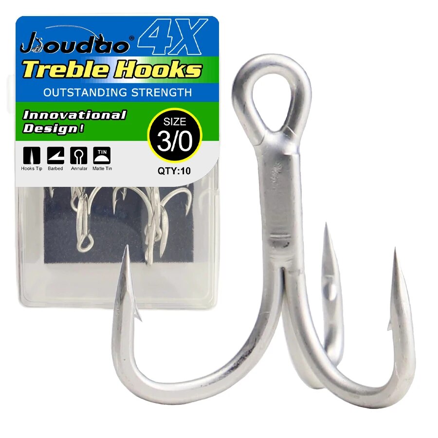 낚시 트레블 후크 높은 탄소강 4X 미끼 미끼 낚시를위 - Fishing Hook Barbless 리뷰 및 가격
