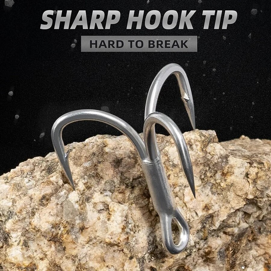 낚시 트레블 후크 높은 탄소강 4X 미끼 미끼 낚시를위 - Fishing Hook Barbless 리뷰 및 가격