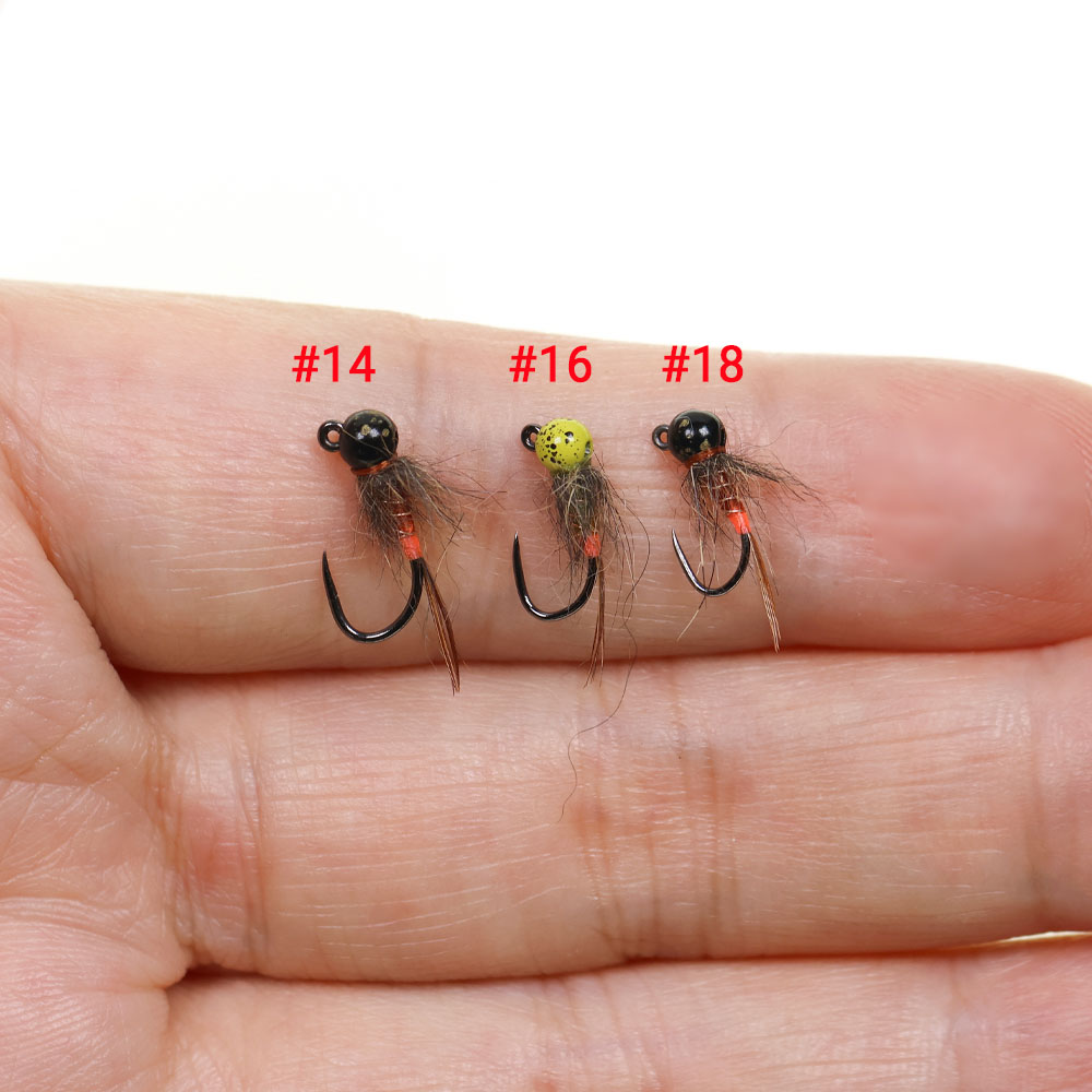 6개입 지그 텅스텐 비드 헤드 님프 유로 님프 빠른 침 - Fishing Hook Barbless 리뷰 및 가격