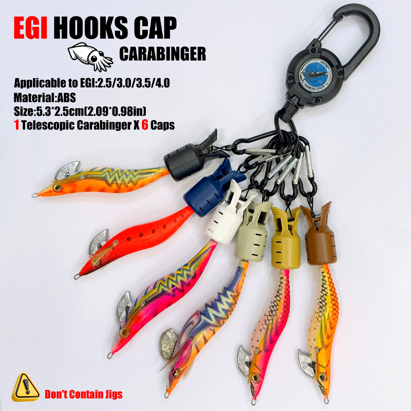 오징어 지그 후크 캡 및 카라비너 ​​낚시 액세서리 미 - Fishing Hook Jig 리뷰 및 가격