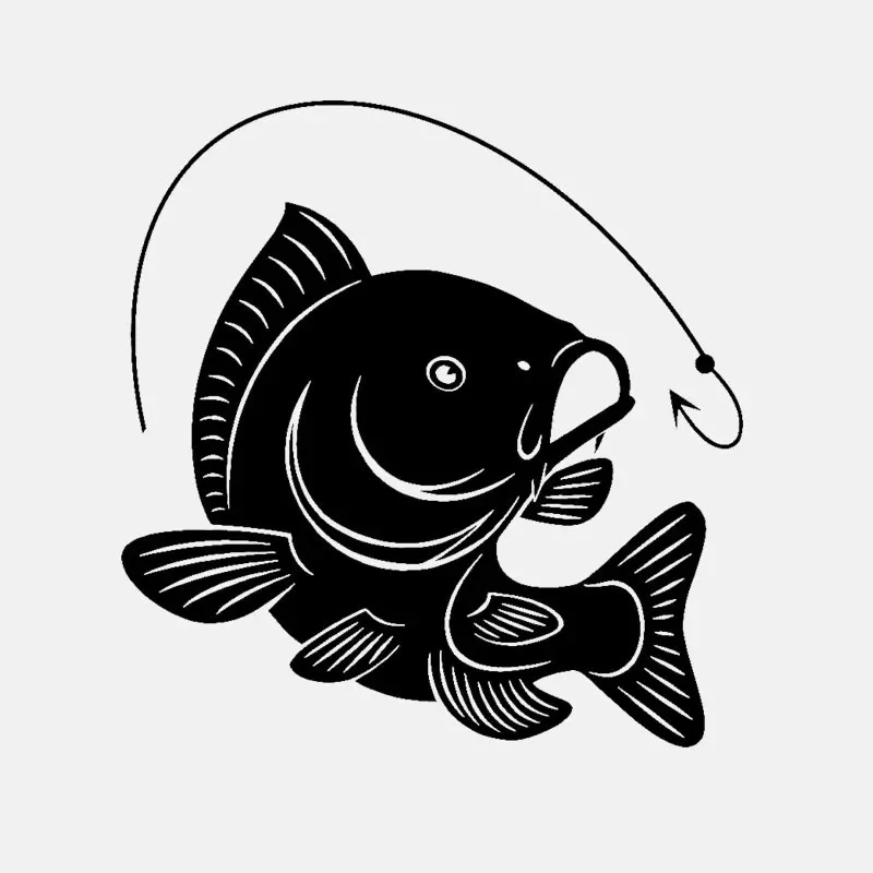 잉어 낚시 후크 데칼 장식 아트 물고기 어부 취미 개성 - Fishing Hook 리뷰 및 가격