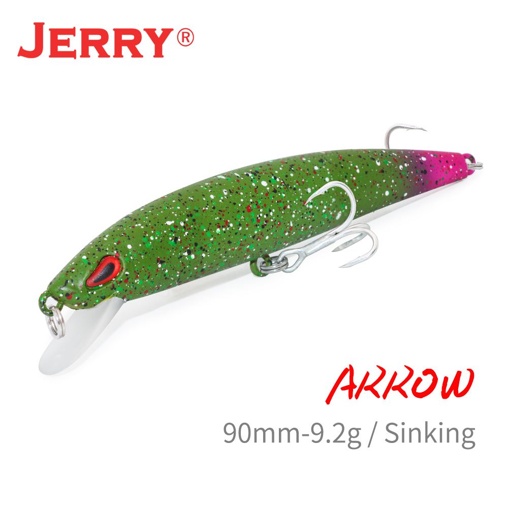 제리 화살 싱킹 캐스팅 트롤링 미노우 미끼 90mm,  - Fishing Hook Treble 리뷰 및 가격
