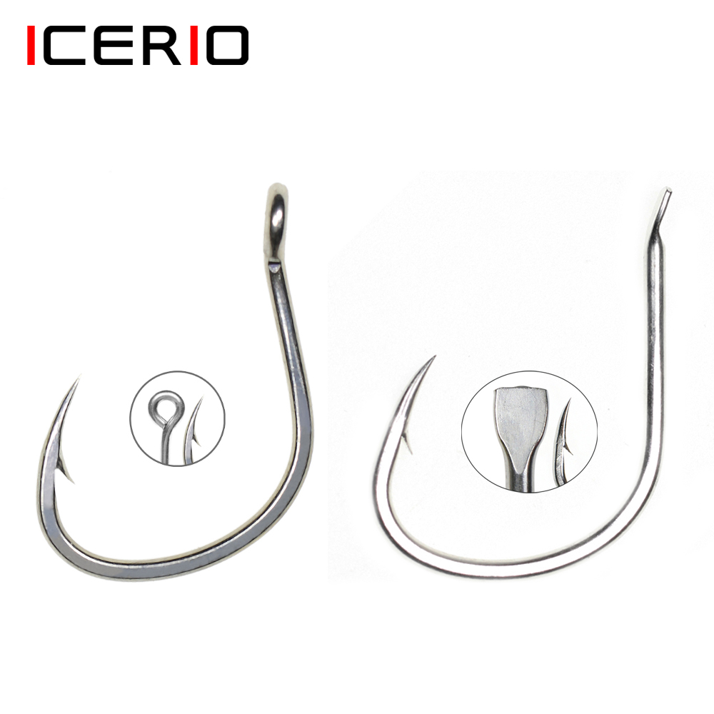 ICERIO 10PCS 무광택 주석 코팅 부식 방지 바 - Fishing Hook Assortment 리뷰 및 가격