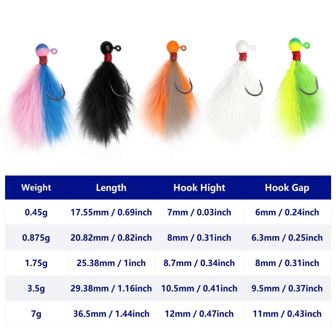 9KM 5개 혼합 색상 마라부 지그 키트, 민물 및 바 - Fishing Hook Assortment 리뷰 및 가격