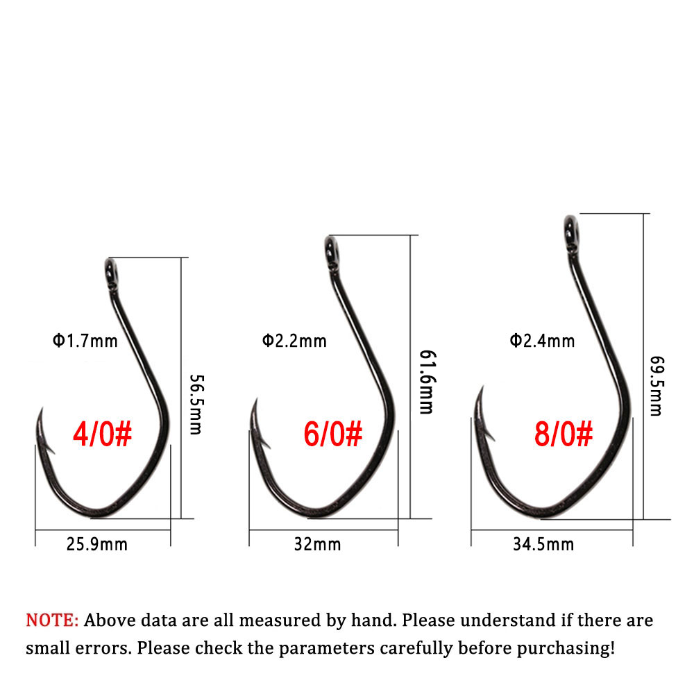 Wifreo 20pcs V 모양 메기 후크 오프셋 가시 - Fishing Hook Barbless 리뷰 및 가격