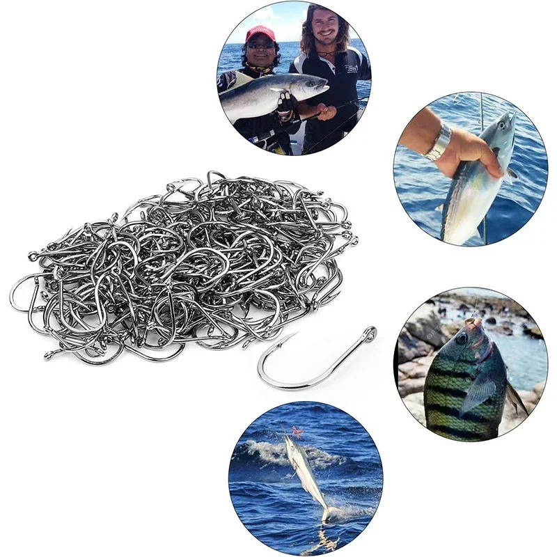 50-1600개/박스 낚시 바늘 탄소강 강력하고 날카로 - Fishing Hook Barbless 리뷰 및 가격