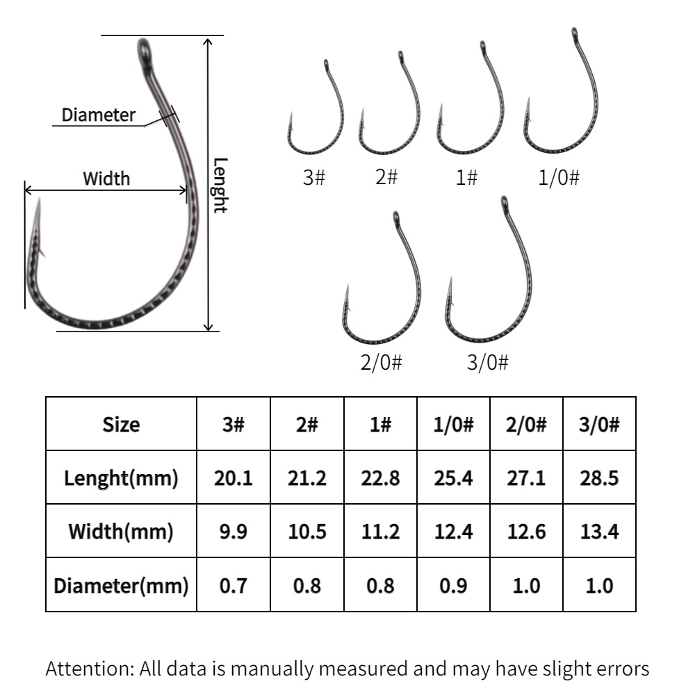 50pcs 엉뚱한 후크 높은 탄소 강철 웜 미끼 낚시  - Fishing Hook Assortment 리뷰 및 가격