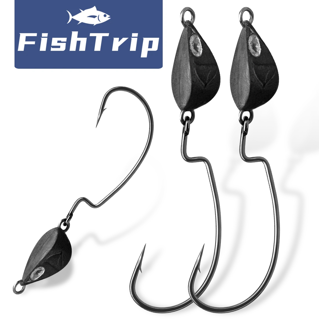 FishTrip 10Pcs 지그 헤드 낚시 후크 낚시  - Fishing Hook Weedless 리뷰 및 가격