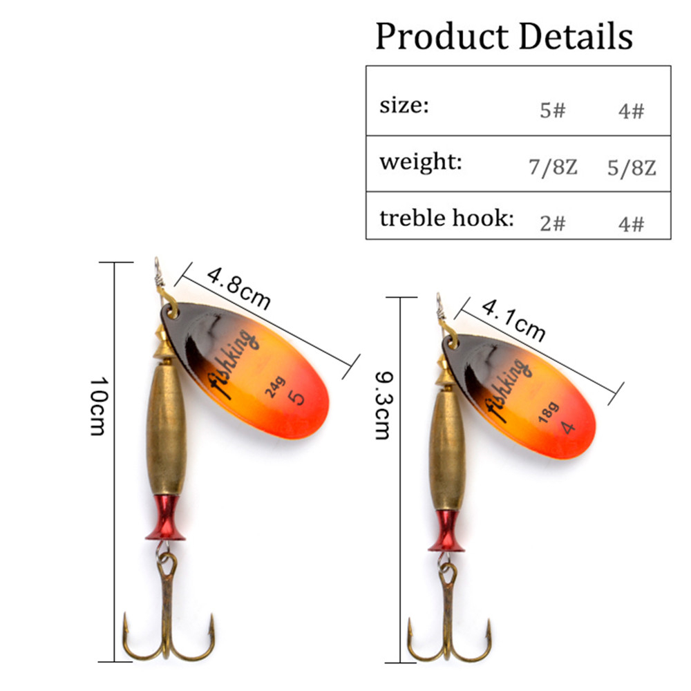 NGB 롱 캐스트 스피너 베이트 낚시 루어 18g 24 - Fishing Hook Treble 리뷰 및 가격