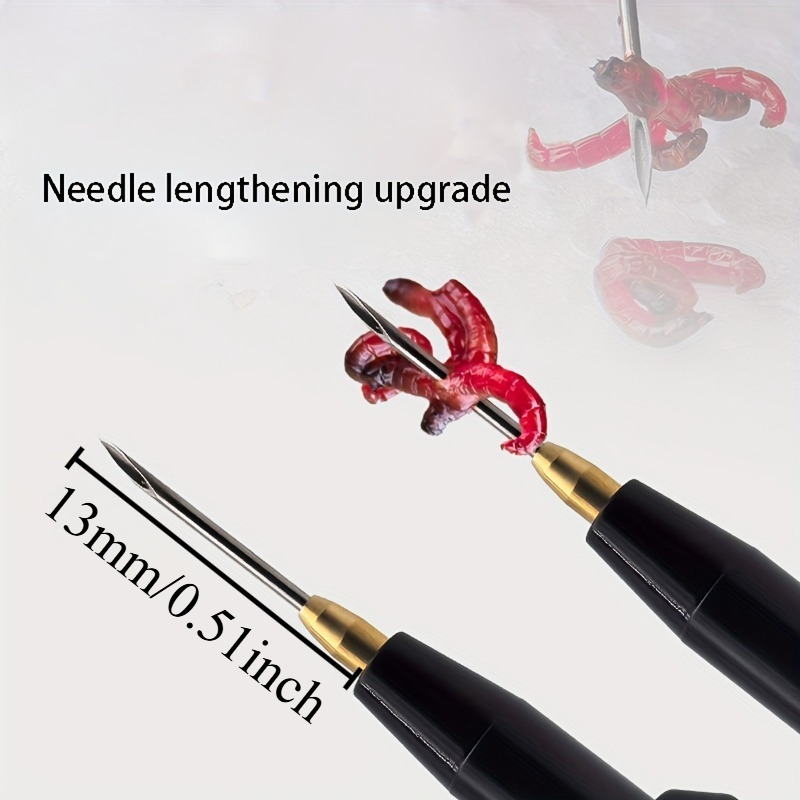 2개입 레드 웜 미끼 장치, 낚시 바늘 사이즈 4~7용 - Fishing Hook Size 리뷰 및 가격