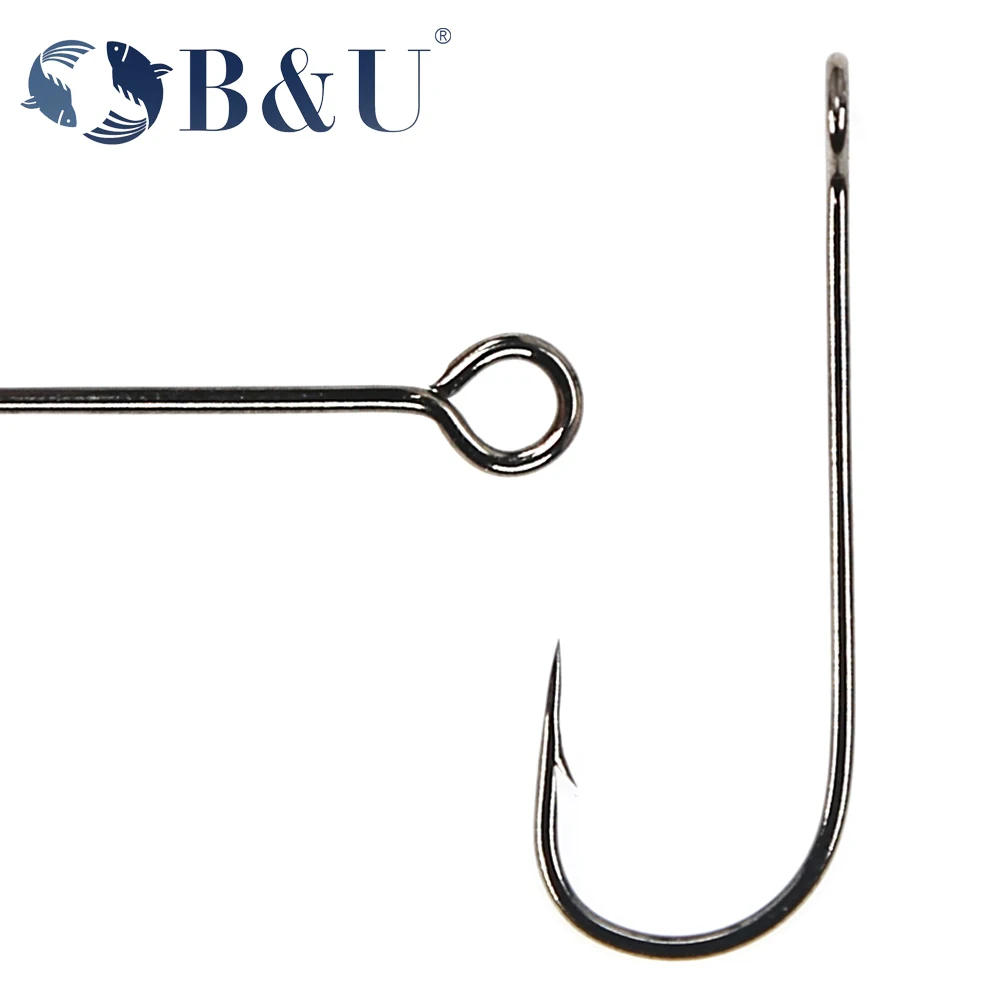 B&U 20개 낚시 바늘 큰 눈 링형 탄소강 싱글 헤드 - Fishing Hook Barbless 리뷰 및 가격