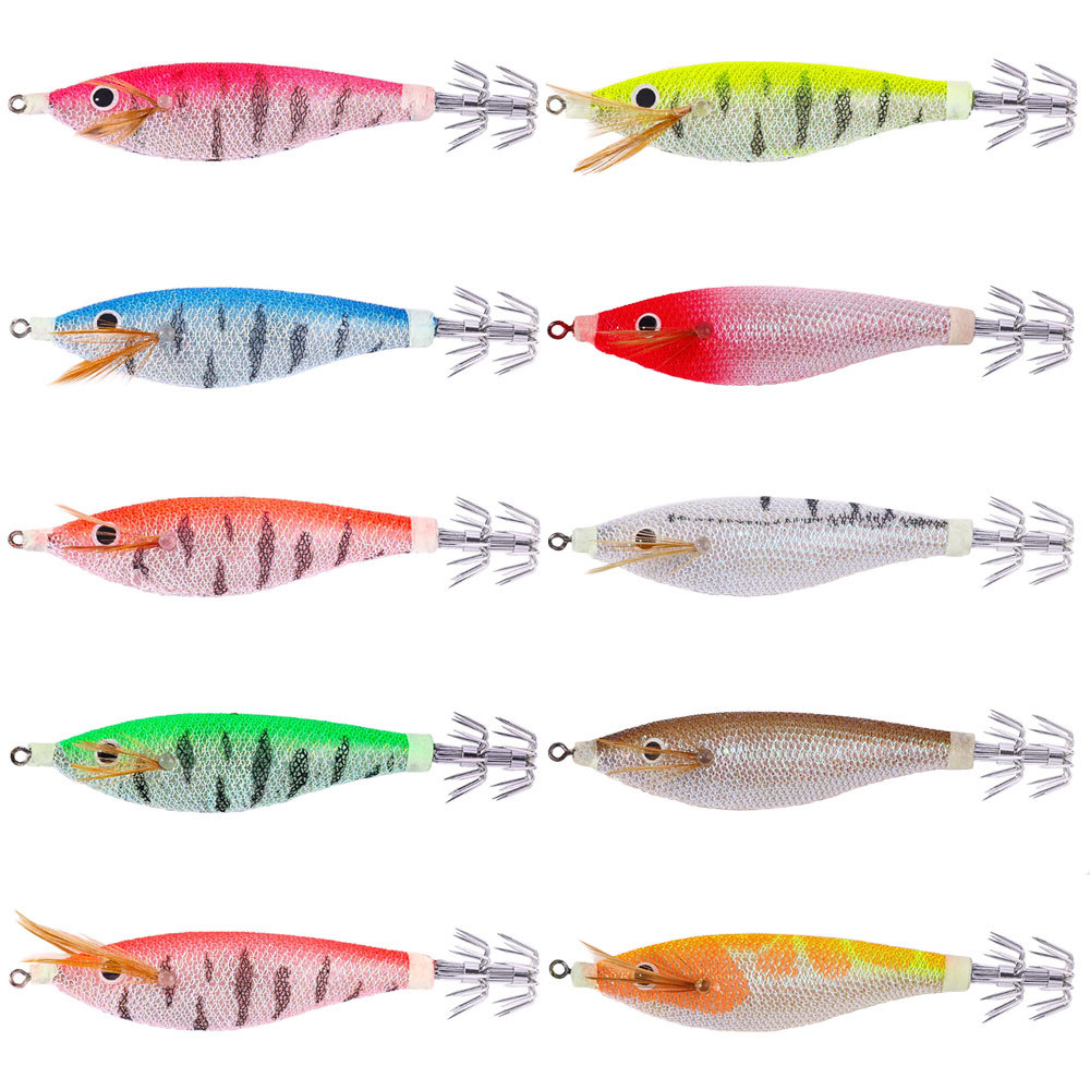 발광 전자 새우 지그 세트 바닷물용 이중 줄 오징어 헤 - Fishing Hook Weedless 리뷰 및 가격