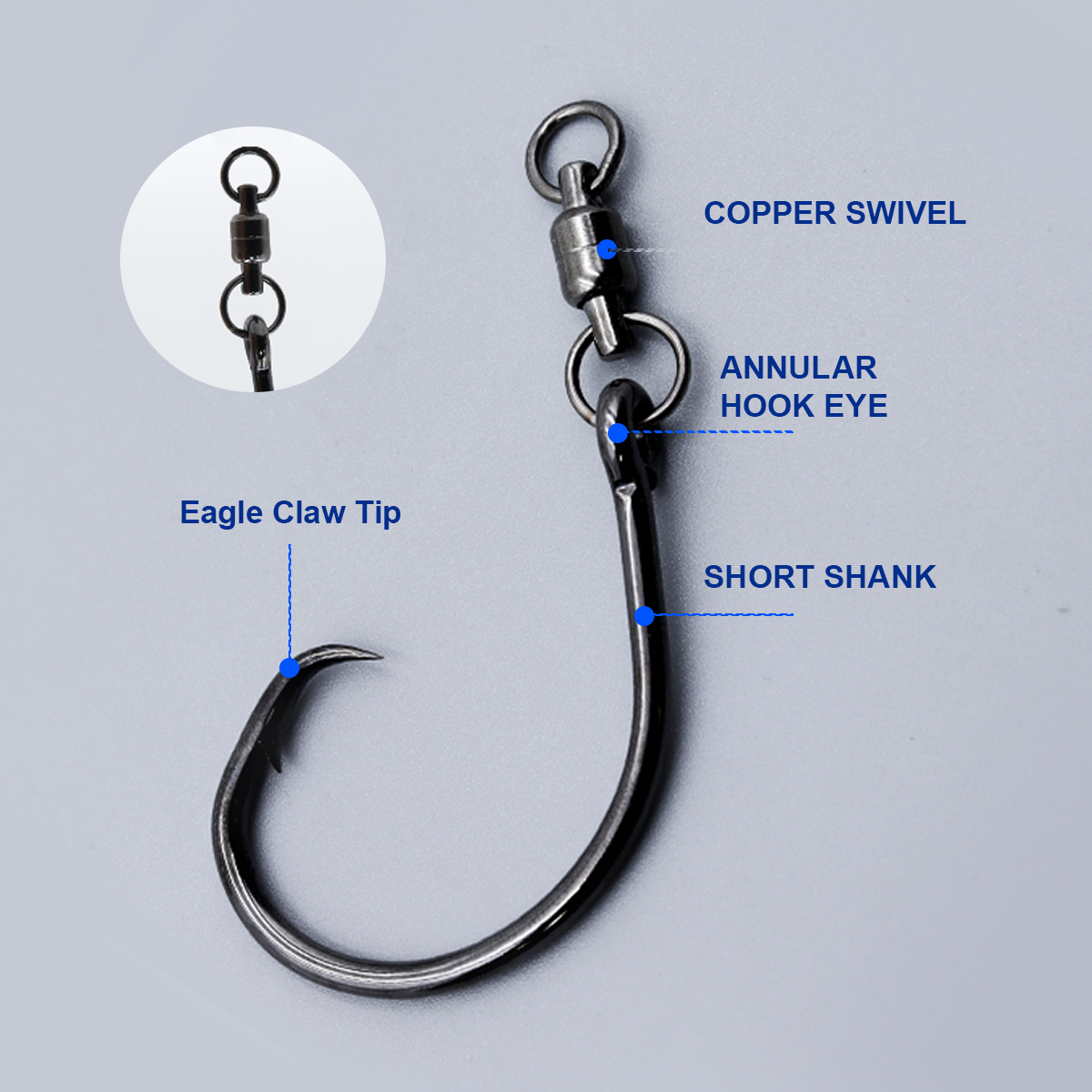 ZYZHE 3/6/9개 스위블 링이 있는 원형 훅 6/ - Fishing Hook Offset 리뷰 및 가격
