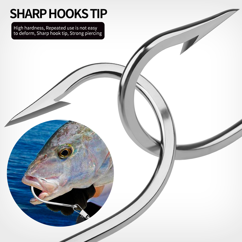 PROBEROS 5pcs 스테인레스 스틸 후크 바닷물  - Fishing Hook Circle 리뷰 및 가격