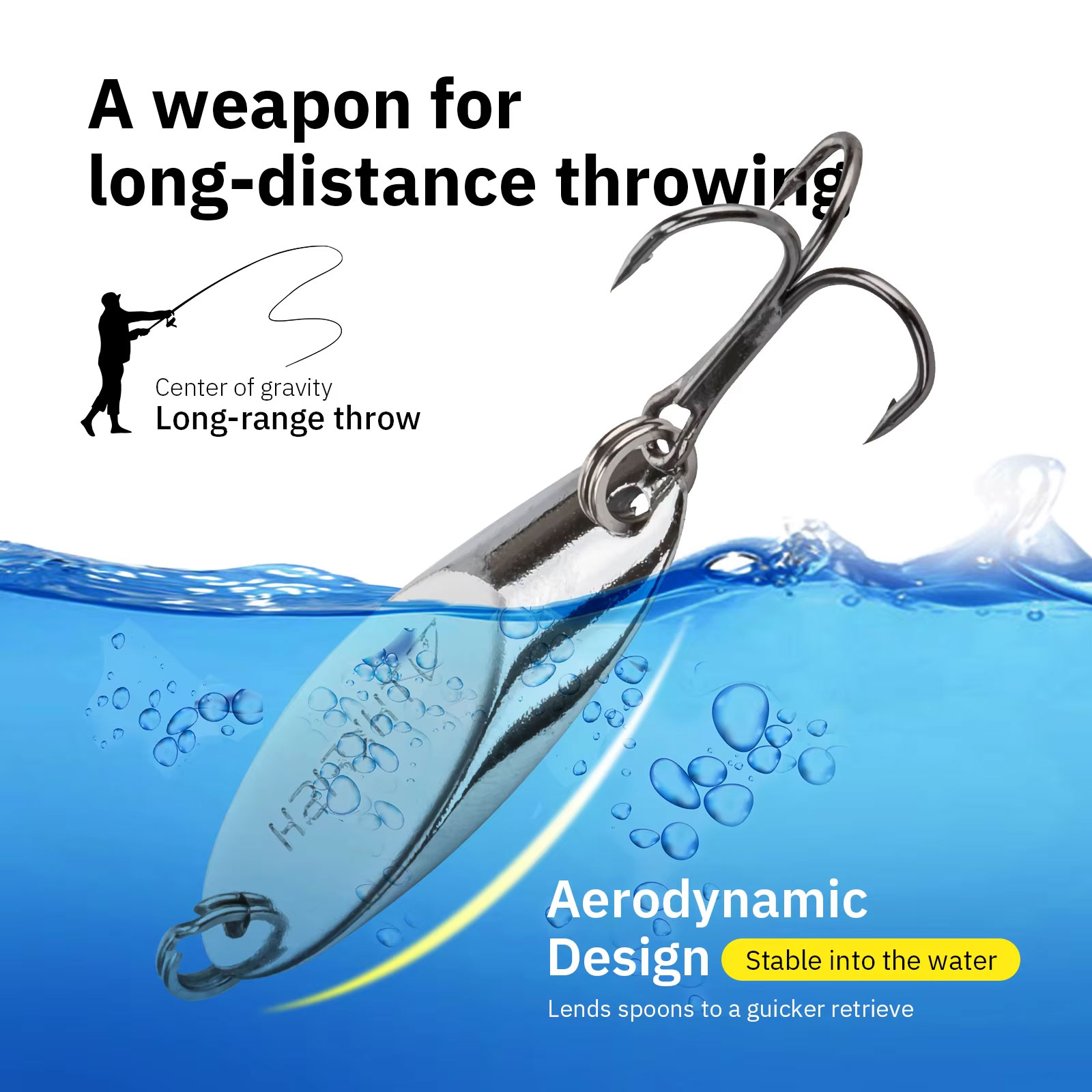 5pcs 금속 회 전자 숟가락 미끼 3.5g 5.5g  - Fishing Hook Treble 리뷰 및 가격