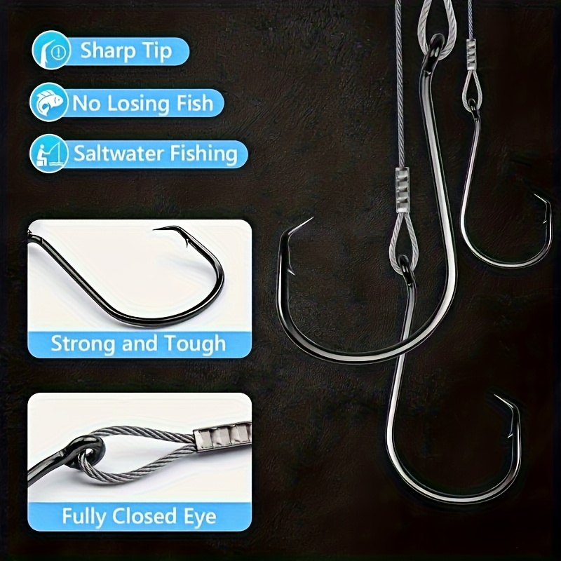 25개의 헤비 듀티 원형 훅 리그 세트(스틸 리더 와이 - Fishing Hook Circle 리뷰 및 가격